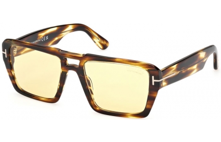 Sunglasses - Tom Ford - REDFORD FT1153 - 52E  STRIPED BROWN // BROWN PHOTOCHROMATIC