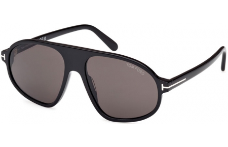 Sunglasses - Tom Ford - EROL FT1178 - 01A  SHINY BLACK // GREY