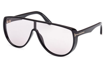 Sunglasses - Tom Ford - ACHILLES FT1182 - 01A  SHINY BLACK // GREY PHOTOCHROMATIC