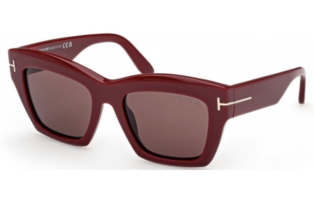 Lunettes de soleil - Tom Ford - LUNA FT1191 - 69E  SHINY BORDEAUX // BROWN