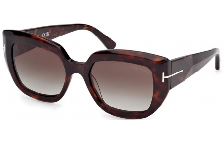 Lunettes de soleil - Tom Ford - SALTZMAN FT1192 - 52B  DARK HAVANA // GREY GRADIENT