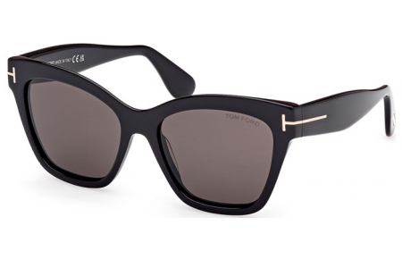 Gafas de Sol - Tom Ford - ELVIRA FT1217 - 01A  SHINY BLACK // GREY
