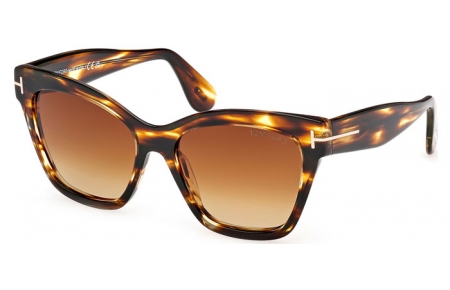Gafas de Sol - Tom Ford - ELVIRA FT1217 - 55F  HAVANA YELLOW // BROWN GRADIENT