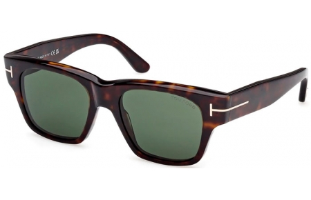 Gafas de Sol - Tom Ford - CAINE-02 FT1280 - 52N  DARK HAVANA // GREEN