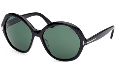 Gafas de Sol - Tom Ford - ANNABELLE-02 FT1282 - 01N  SHINY BLACK // GREEN