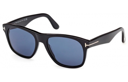 Gafas de Sol - Tom Ford - MARLON-02 FT1284 - 01V  SHINY BLACK // BLUE