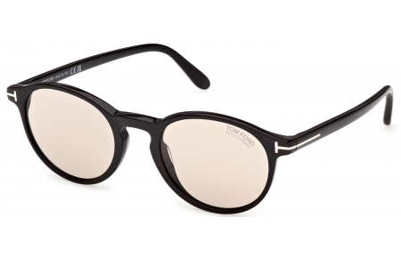 Gafas de Sol - Tom Ford - PRESCOTT-02 FT1331 - 01E  SHINY BLACK // BROWN PHOTOCHROMATIC