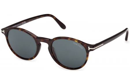 Gafas de Sol - Tom Ford - PRESCOTT-02 FT1331 - 52V  DARK HAVANA // DARK BLUE