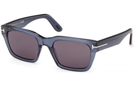 Gafas de Sol - Tom Ford - ANDY-02 FT1333 - 90A  SHINY BLUE // SMOKE