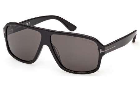 Gafas de Sol - Tom Ford - WILLIAM-02 FT1335-N - 01A  SHINY BLACK // SMOKE