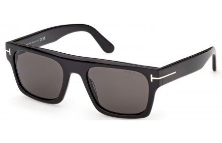 Gafas de Sol - Tom Ford - CYRUS-02 FT1337 - 01A  SHINY BLACK // SMOKE