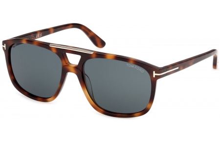 Gafas de Sol - Tom Ford - BRIANNA-02 FT1338 - 53V  HAVANA // DARK BLUE