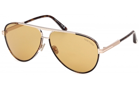 Gafas de Sol - Tom Ford - RUPERT-02 FT1340 - 52E  DARK HAVANA // LIGHT BROWN