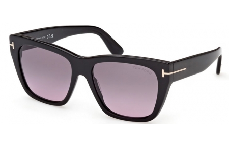 Gafas de Sol - Tom Ford - FLYNN-02 FT1343 - 01B  SHINY BLACK // SMOKE GRADIENT