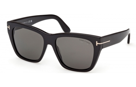 Gafas de Sol - Tom Ford - FLYNN-02 FT1343 - 01D  SHINY BLACK // SMOKE POLARIZED