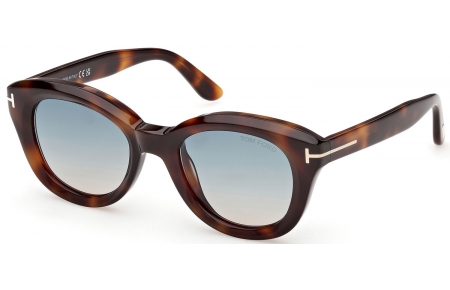 Gafas de Sol - Tom Ford - NIKA-02 FT1344 - 53P  HAVANA // GREEN GRADIENT