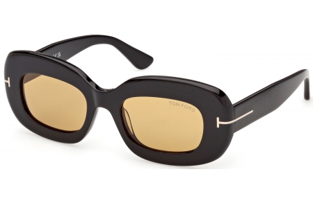 Gafas de Sol - Tom Ford - ISLAY-02 FT1345 - 01E  SHINY BLACK // LIGHT BROWN