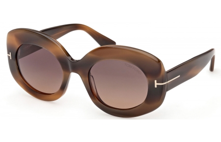 Gafas de Sol - Tom Ford - CLAUDETTE-02 FT1346 - 55T  HAVANA // BURGUNDY GRADIENT