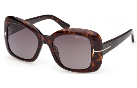 Gafas de Sol - Tom Ford - SANDRA-02 FT1348 - 52K  DARK HAVANA // ROVIEX GRADIENT