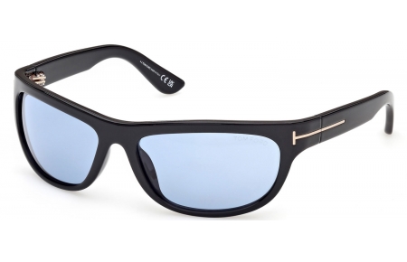 Gafas de Sol - Tom Ford - ANDERS-02 FT1363 - 01V  SHINY BLACK // AZURE