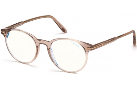 Lunettes de vue - Tom Ford - FT5695-B - 045  SHINY LIGHT BROWN