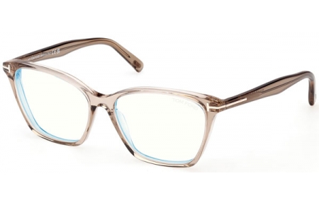 Lunettes de vue - Tom Ford - FT5949-B - 045  SHINY LIGHT BROWN