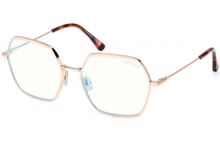 Lunettes de vue - Tom Ford - FT6050-B - 028  SHINY ROSE GOLD
