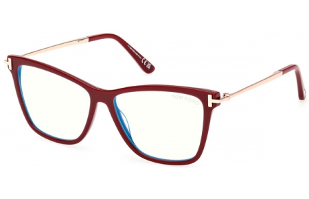 Lunettes de vue - Tom Ford - FT6097-B - 069  SHINY BORDEAUX