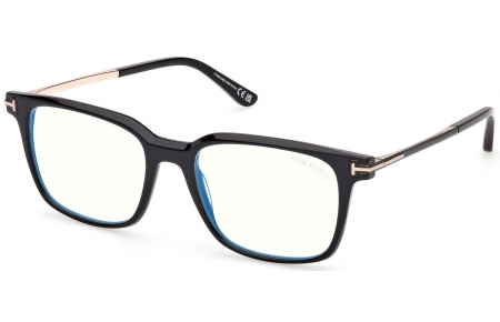 Monturas - Tom Ford - FT6124-B - 001  SHINY BLACK