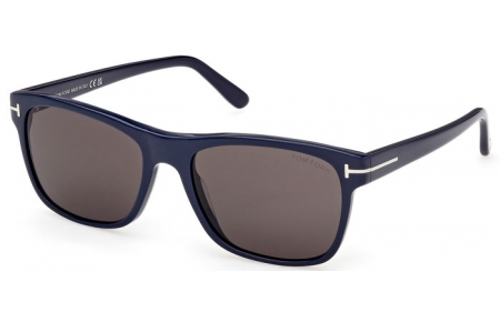 Gafas de Sol - Tom Ford - GIULIO FT0698 - 90A  SHINY BLUE // GREY