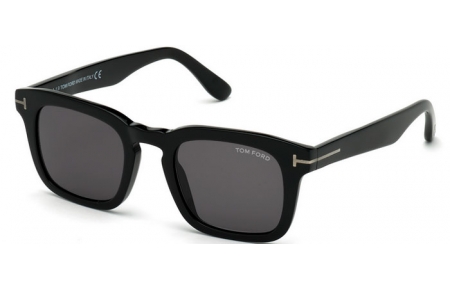 Sunglasses - Tom Ford - DAX FT0751-N - 01A  SHINY BLACK // GREY