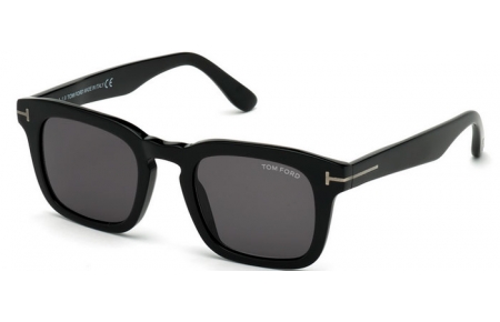 Lunettes de soleil - Tom Ford - DAX FT0751-N - 01A  SHINY BLACK // GREY