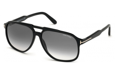 Gafas de Sol - Tom Ford - RAOUL FT0753 - 01B  SHINY BLACK // GREY GRADIENT