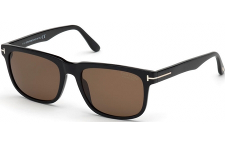 Gafas de Sol - Tom Ford - STEPHENSON FT0775 - 01H  SHINY BLACK // BROWN POLARIZED