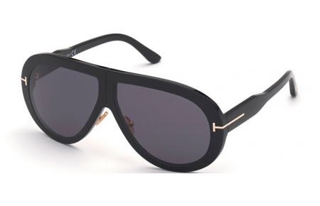 Gafas de Sol - Tom Ford - TROY FT0836 - 01A  SHINY BLACK // GREY