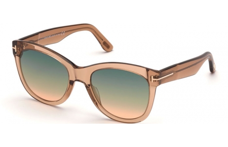 Sunglasses - Tom Ford - WALLACE FT0870 - 45P  TRANSPARENT BROWN // GREEN GRADIENT