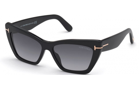 Gafas de Sol - Tom Ford - WYATT FT0871 - 01B  SHINY BLACK // GREY GRADIENT