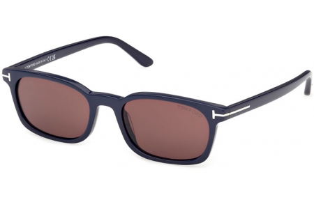 Gafas de Sol - Tom Ford - MILES-02 FT1300 - 90E  SHINY DARK BLUE // BROWN
