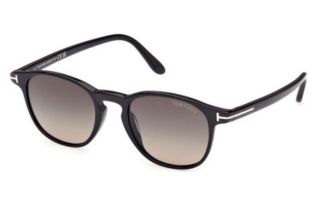 Gafas de Sol - Tom Ford - HOLT-02 FT1302 - 01B  SHINY BLACK // GREY GRADIENT