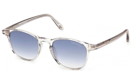 Lunettes de soleil - Tom Ford - HOLT-02 FT1302 - 20W  SHINY LIGHT GREY // BLUE GRADIENT