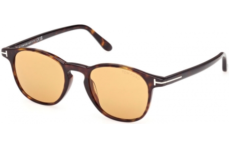 Lunettes de soleil - Tom Ford - HOLT-02 FT1302 - 52E  DARK HAVANA // LIGHT BROWN