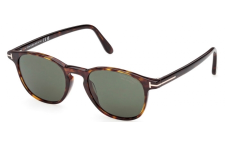 Lunettes de soleil - Tom Ford - HOLT-02 FT1302 - 52R  DARK HAVANA // GREEN POLARIZED