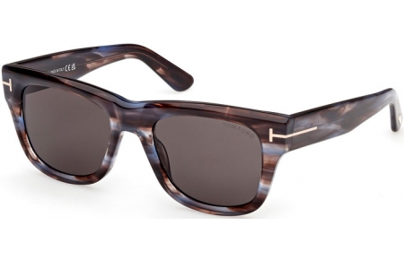 Lunettes de soleil - Tom Ford - FINN-02 FT1304 - 55A  STRIPED MULTICOLOR // DARK GREY
