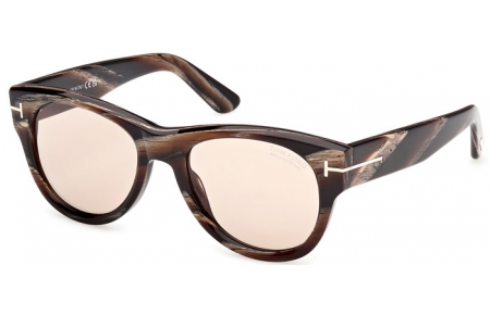Gafas de Sol - Tom Ford - BURTON-02 FT1305 - 64E  STRIPED BROWN // BROWN PHOTOCHROMATIC