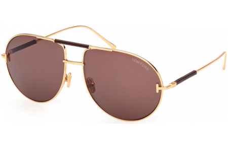 Gafas de Sol - Tom Ford - LOU-02 FT1308 - 30E  SHINY GOLD // BROWN