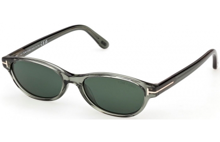 Lunettes de soleil - Tom Ford - CHLOE-02 FT1310 - 93N  SHINY LIGHT GREEN // GREEN