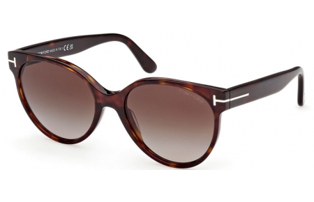 Lunettes de soleil - Tom Ford - TALLULAH-02 FT1311 - 52B  DARK HAVANA // GREY GRADIENT