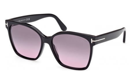 Lunettes de soleil - Tom Ford - IRIS-02 FT1312 - 01B  SHINY BLACK // GREY GRADIENT