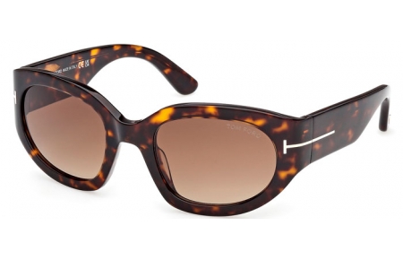Lunettes de soleil - Tom Ford - ARIZONA-02 FT1313 - 52F  DARK HAVANA // BROWN GRADIENT