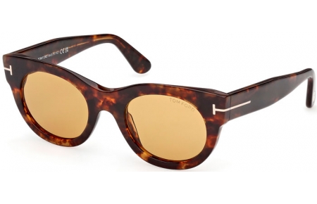 Sunglasses - Tom Ford - MARINE-02 FT1315 - 55E  HAVANA // LIGHT BROWN